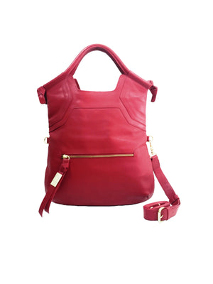 Essential City Tote in Berry Sangria