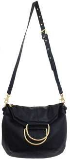 Kayla Foldover Tote in Black