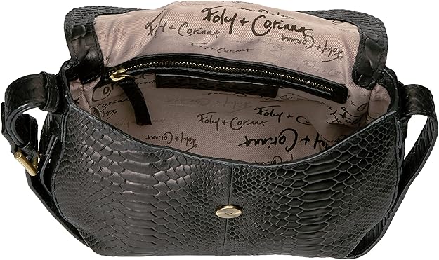 Arrow Crossbody in Black Python