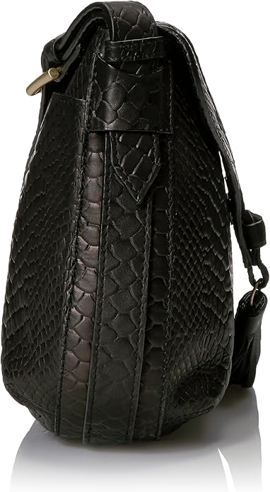 Arrow Crossbody in Black Python