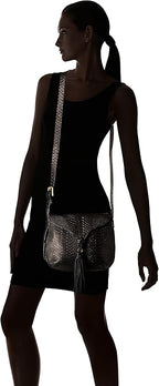 Arrow Crossbody in Black Python