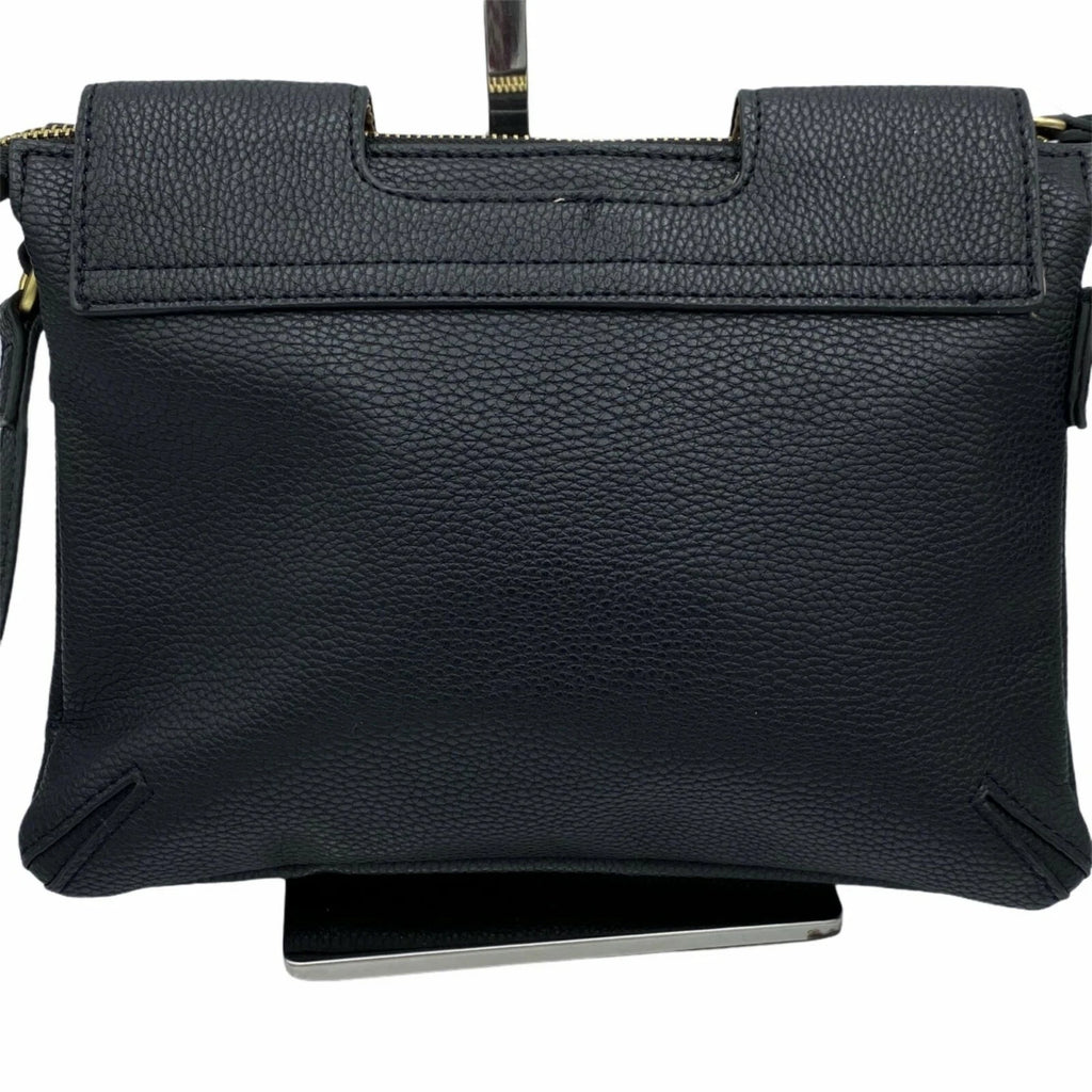 Delancie Flap Crossbody in Black