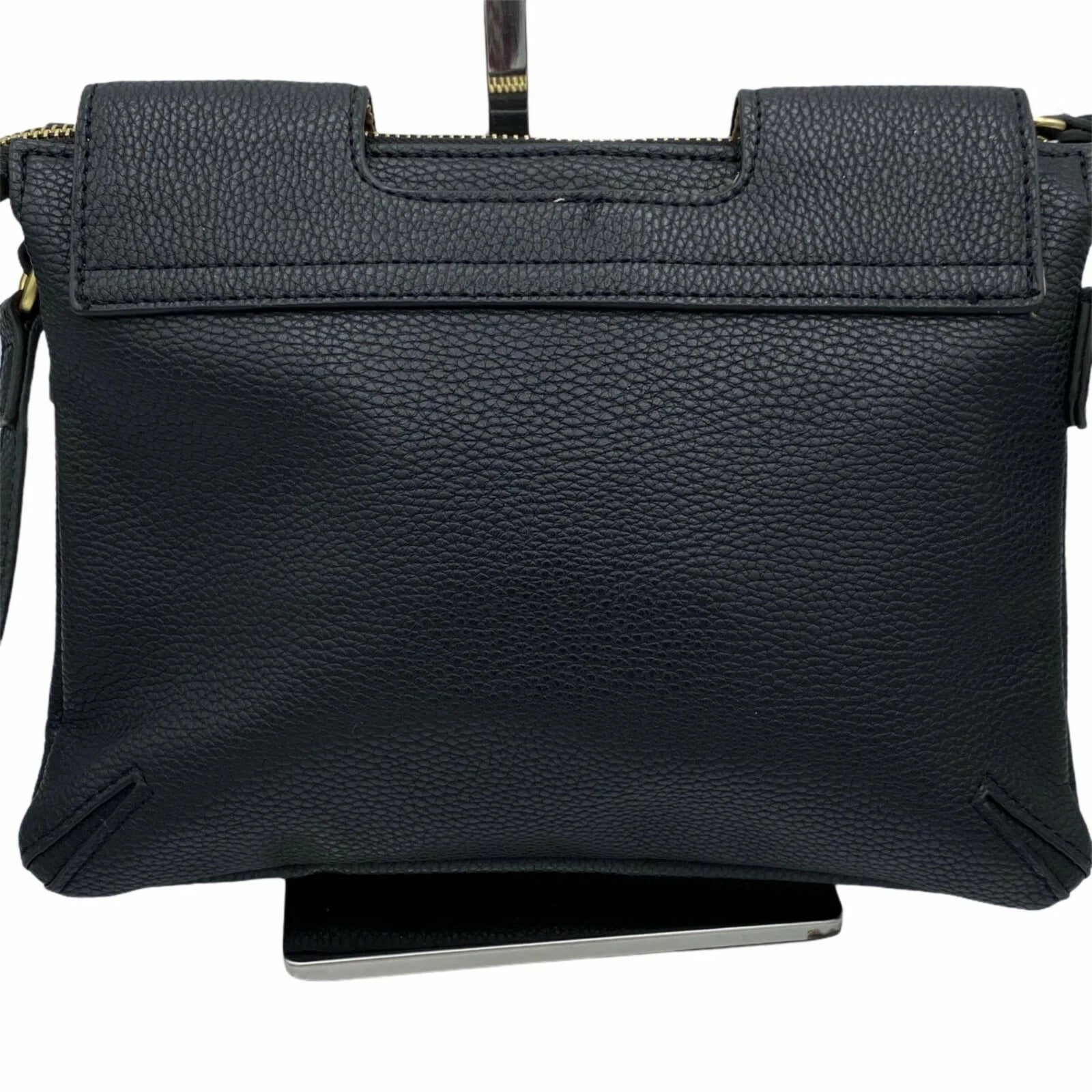 Delancie Flap Crossbody in Black