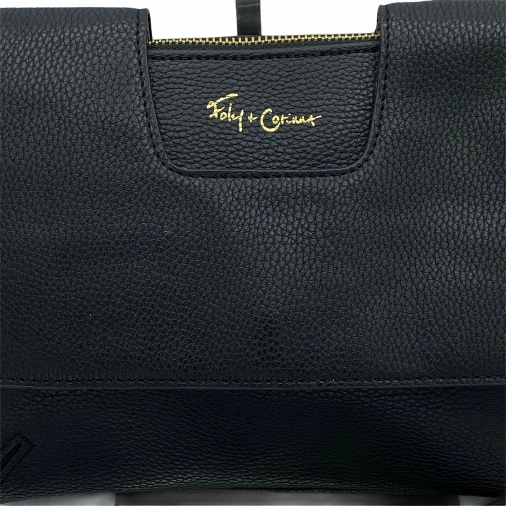 Delancie Flap Crossbody in Black