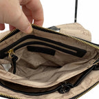 Delancie Flap Crossbody in Black
