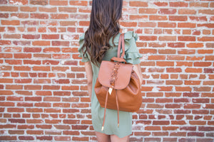 Dahlia Backpack in Honey Brown